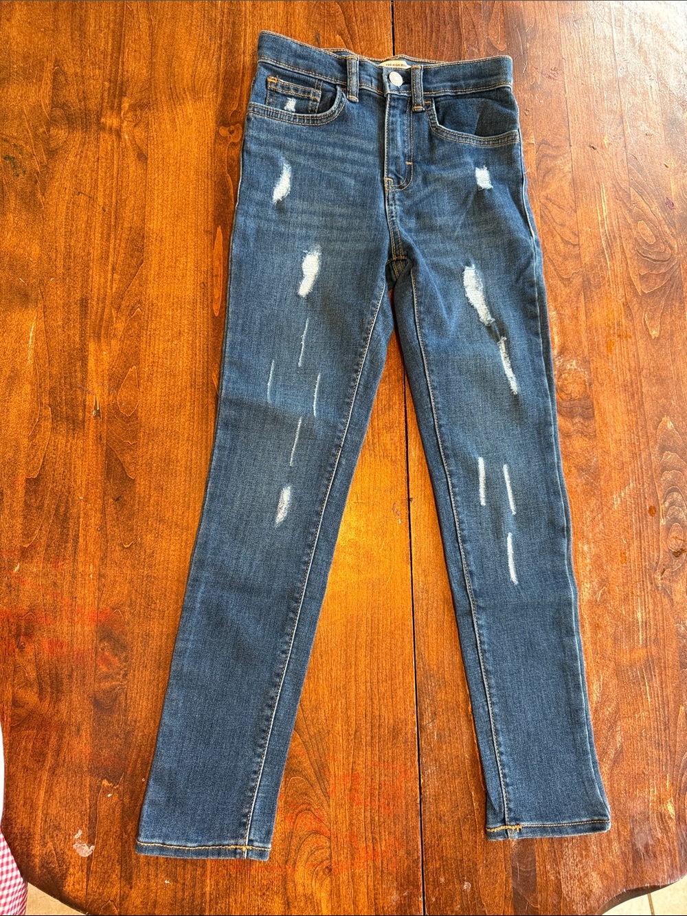 Levi's Dark Blue Distressed Skinny Jeans